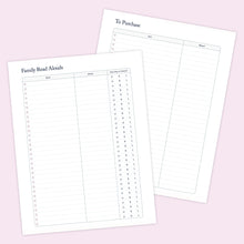 Load image into Gallery viewer, The Well Ordered Homeschool Planner Supplement Pages