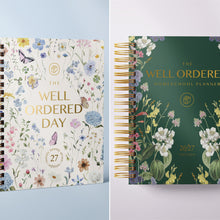 Load image into Gallery viewer, The Well Ordered Day Planner - 2027 Edition (PRE-ORDER) + The Well Ordered Homeschool Planner 2026-2027 Edition