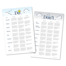 Load image into Gallery viewer, Do and Don't Chart Set