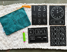 Load image into Gallery viewer, Math Basics Chalkboard Travel Set
