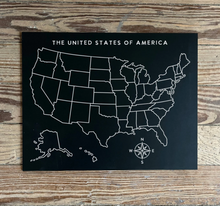 Load image into Gallery viewer, Chalkboard USA and World Map Unlabeled
