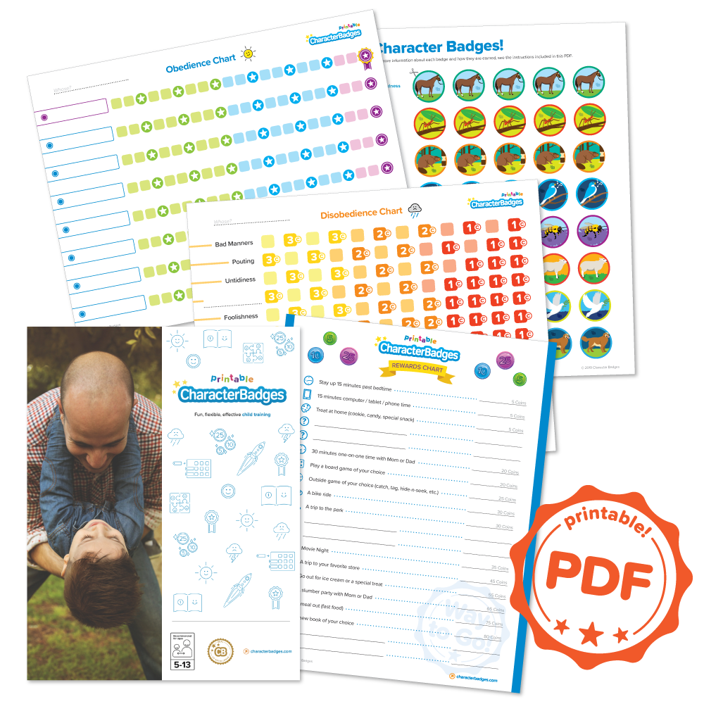 Printable Character Badges