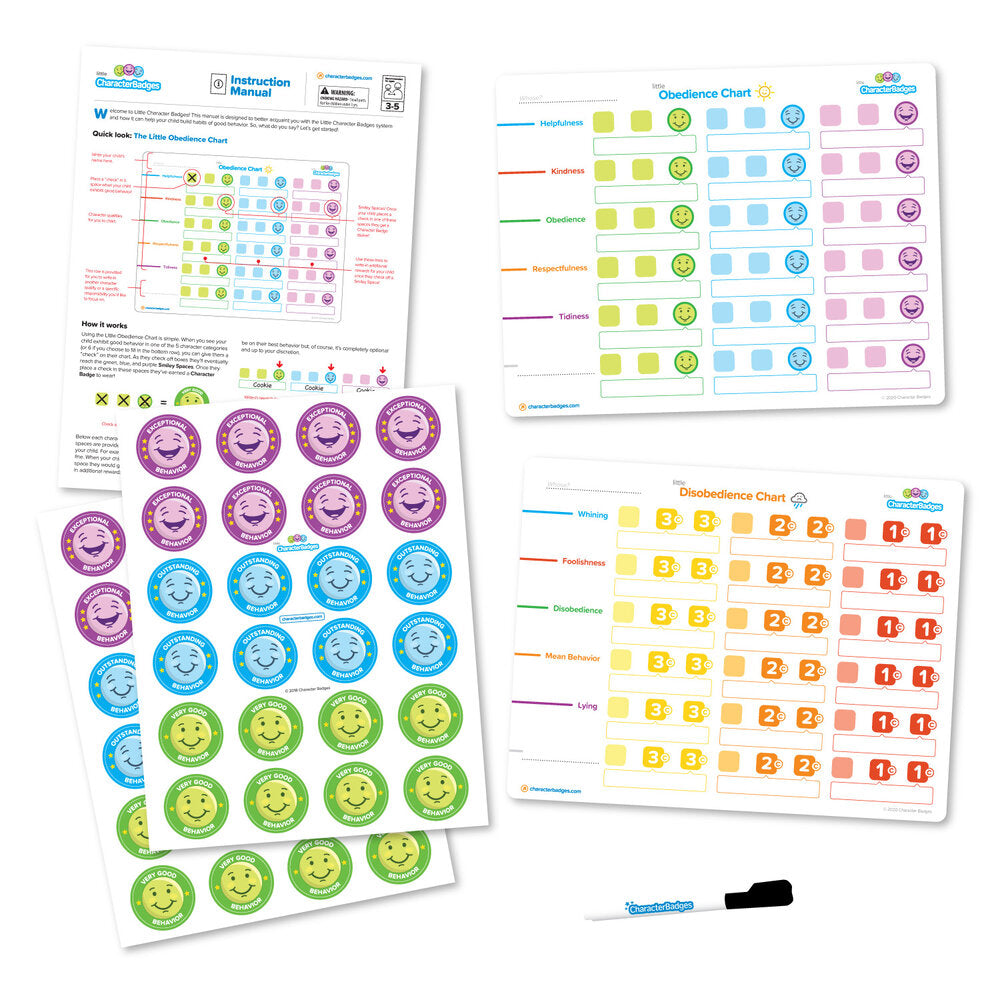 Little Character Badges Set